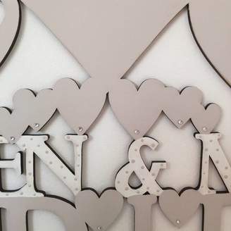 Keepsake Tina's Pretty Pieces Personalised Wedding Heart Gift