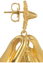 Thumbnail for your product : Sophia Kokosalaki Gold-plated silver drop earrings