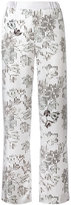 Salvatore Ferragamo - wide-leg floral trousers - women - Soie - 42