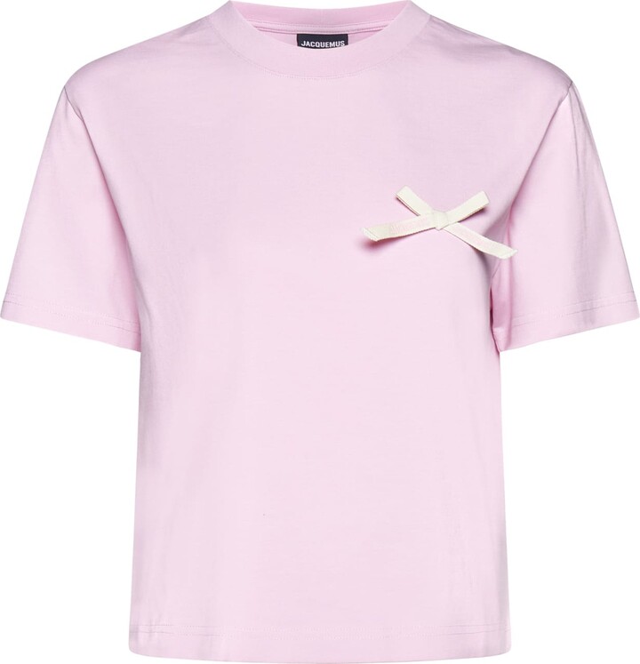 Jacquemus Le T-Shirt Desenho Manches Longues Daisy Logo Long
