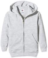 Thumbnail for your product : Fruit of the Loom Unisex Kids Zip front Classic Hooded Sweat,(Manufacturer Size:34)