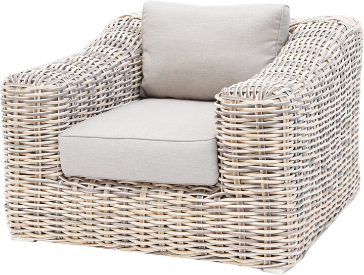 Teva Patio Furniture Hawaii ThreeTone Wicker Gray/Off White/Beige Arm