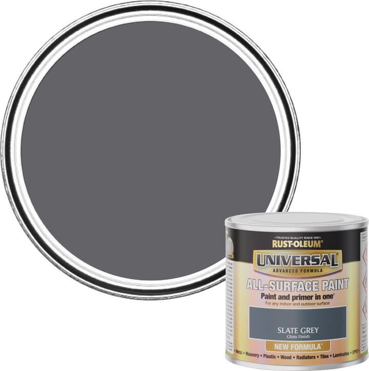 RustOleum Slate Grey Gloss Universal AllSurface Paint Grey