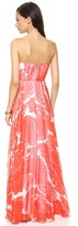 Thumbnail for your product : Milly Strapless Chiffon Gown