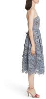 Thumbnail for your product : Self-Portrait Azaelea 3D Lace Fit & Flare Dress