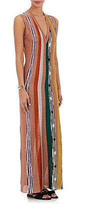 Missoni Women's Striped V-Neck Fitted Gown