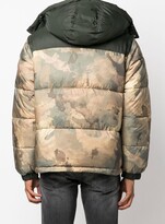 Thumbnail for your product : Armani Exchange Camouflage-Print Hooded Puffer Jacket