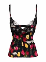 Thumbnail for your product : Dolce & Gabbana Floral-Print Silk Camisole