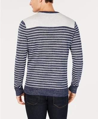 Club Room Men's Low Tide Striped Sweater, Created for Macy's
