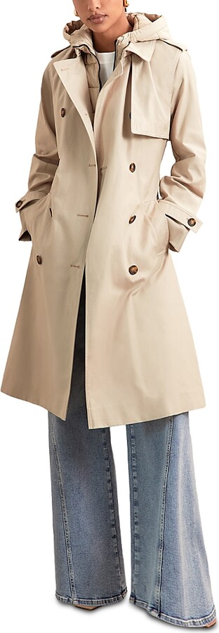 Reiss Petites Zip Out Mac Trench Coat
