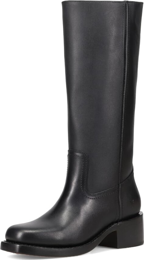 Frye Campus 14L Wide Calf Iconic Tall Boots for Women Crafted from Signature Montana Leather with Goodyear Welt Construction and Stacked Leather Heel – 13” Shaft Height