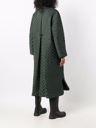 Ganni Recycled Ripstop Quilted Oversized Coat