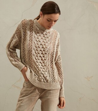 Brunello Cucinelli Open-Knit Sweater - ShopStyle