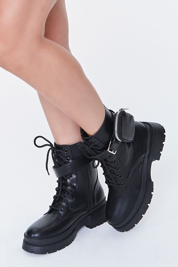 Combat Boots With Side Zipper | ShopStyle