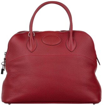 Hermes Red Togo Leather Bolide 35 Bag