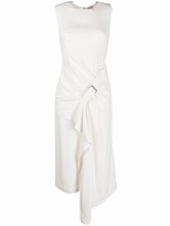 Thumbnail for your product : Alexander McQueen Buckle-Detail Drape-Front Dress