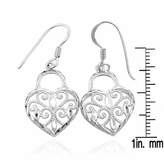 Thumbnail for your product : Zales Filigree Heart Lock Pendant, Earrings and Bracelet with Key Dangle Set in Sterling Silver