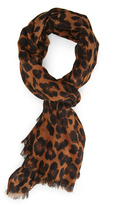Thumbnail for your product : Forever 21 Sheer Leopard Scarf