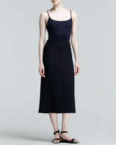 Thumbnail for your product : Jil Sander Pouesia Seamed Midi Skirt