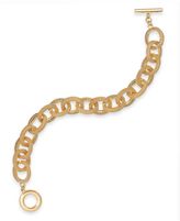 Thumbnail for your product : Charter Club Gold-Tone Textured Link Bracelet