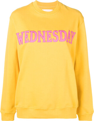 Alberta Ferretti Wednesday patch sweatshirt