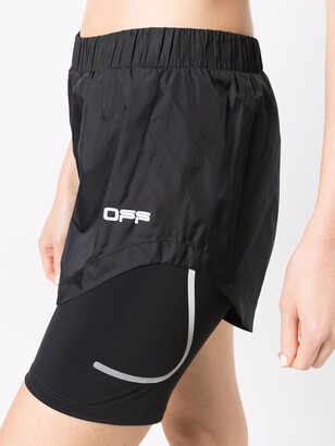 Off-White Active logo loose shorts