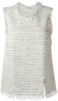 Thumbnail for your product : Lanvin fringed tweed top