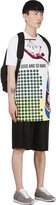 Thumbnail for your product : Raf Simons White & Multicolor A-Line Diver Collage Print Top