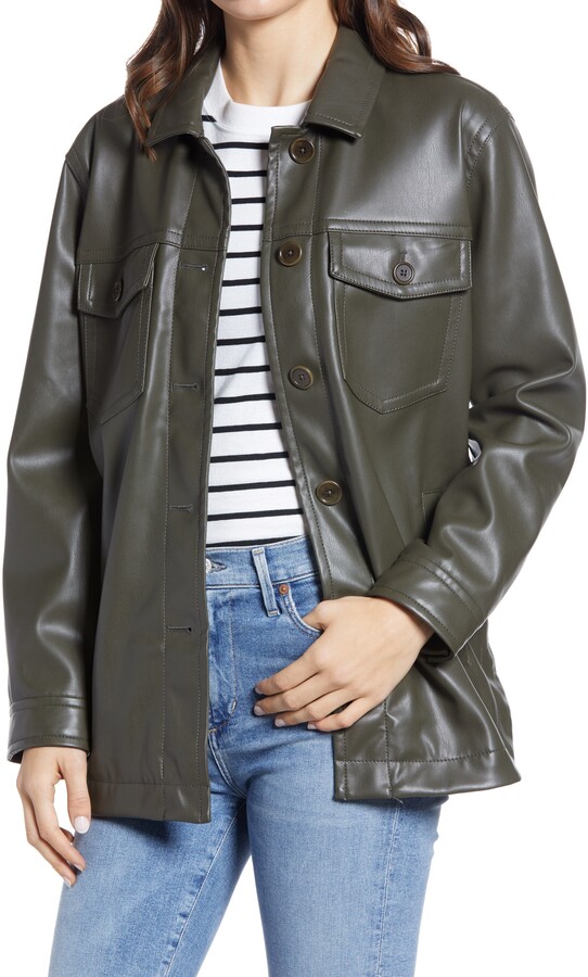 Madewell Faux Leather Chore Jacket ShopStyle