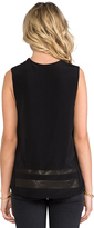 Thumbnail for your product : Veda Leather Stripes Tank