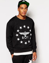 Thumbnail for your product : Boy London Sweatshirt with Stars Eagle Logo