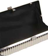 Thumbnail for your product : boohoo Serena Ribbed Box Clutch Bag