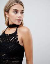 Thumbnail for your product : Missguided choker neck crop top