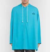 Thumbnail for your product : Balenciaga Oversized Cotton-Jersey Zip-Up Hoodie