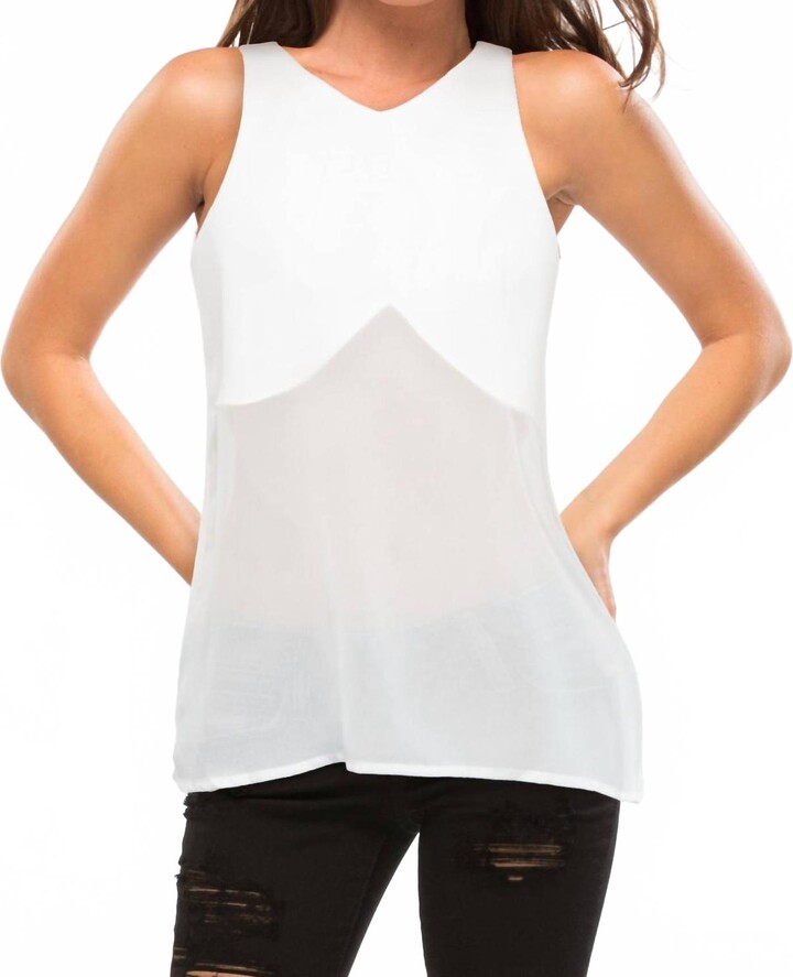 C/Meo Women's Sun And Moon Top In White