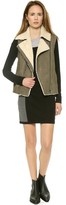 Thumbnail for your product : Vince Asymmetric Shearling Vest