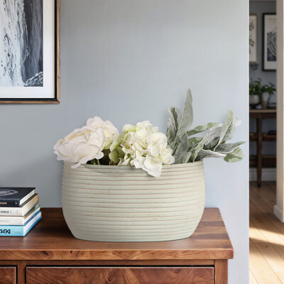 Latitude Run® 14" Padma Teal Small Omix Vase