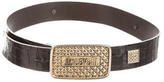 Thumbnail for your product : Just Cavalli Embossed Patent Belt