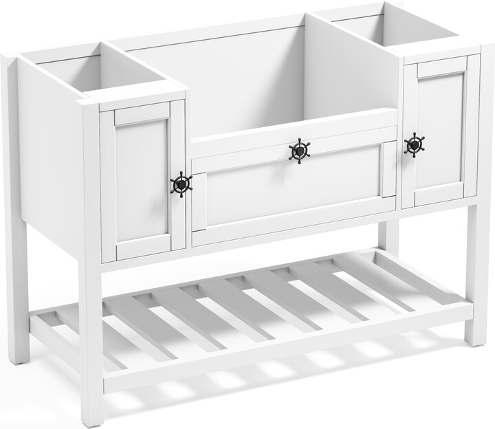 GEROJO Solid Wood Bathroom Vanity Without Tops, with Multiple