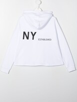 Thumbnail for your product : DKNY TEEN logo-print hoodie