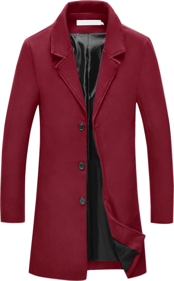 Generic Coat for Man Men's Casual Autumn and Winter Solid Hooded