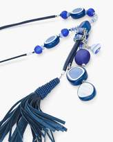 Thumbnail for your product : Blue Tassel Pendant Necklace