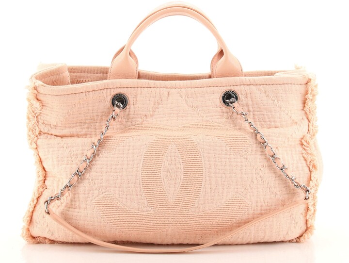 Chanel Canvas Double Face Deauville Shopping Tote