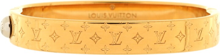 LOUIS VUITTON Garousa Bracelet Gold Plated Brown/GoldHardware