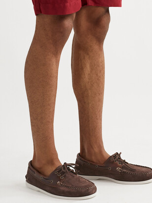 Quoddy Downeast Suede And Leather Boat Shoes
