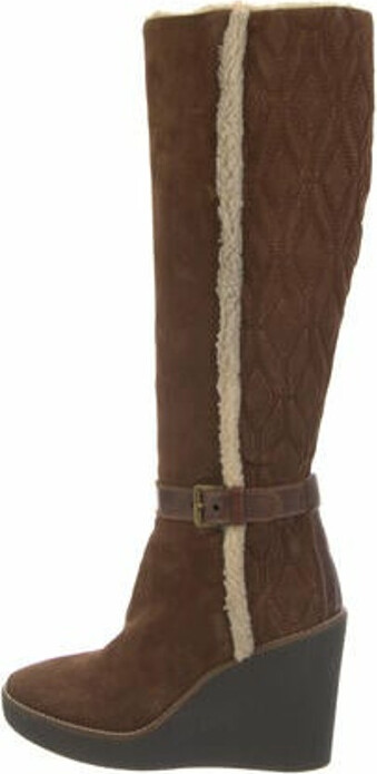 aquatalia shearling lined boots
