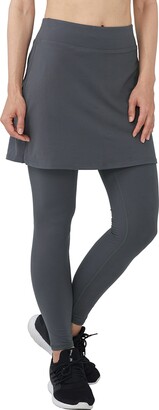Westkun Womens Skirt Leggings Soft Casual Workout Running Full Length Skapri Lightweight Skirted Trousers 