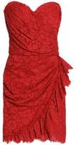 Thumbnail for your product : Dolce & Gabbana Strapless Wrap-Effect Corded Lace Mini Dress