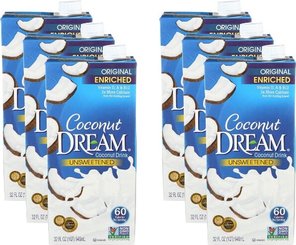 Dream DreamUnsweetenedCoconutDrink-Caseof6-32floz