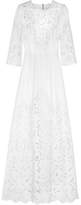 Thumbnail for your product : Dolce & Gabbana Cutout Crepe Gown - White
